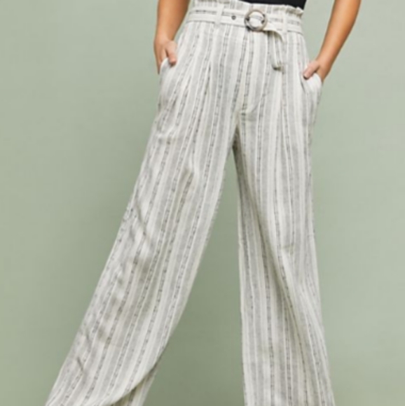 Anthropologie Pants - Anthrologie Black & white striped pants